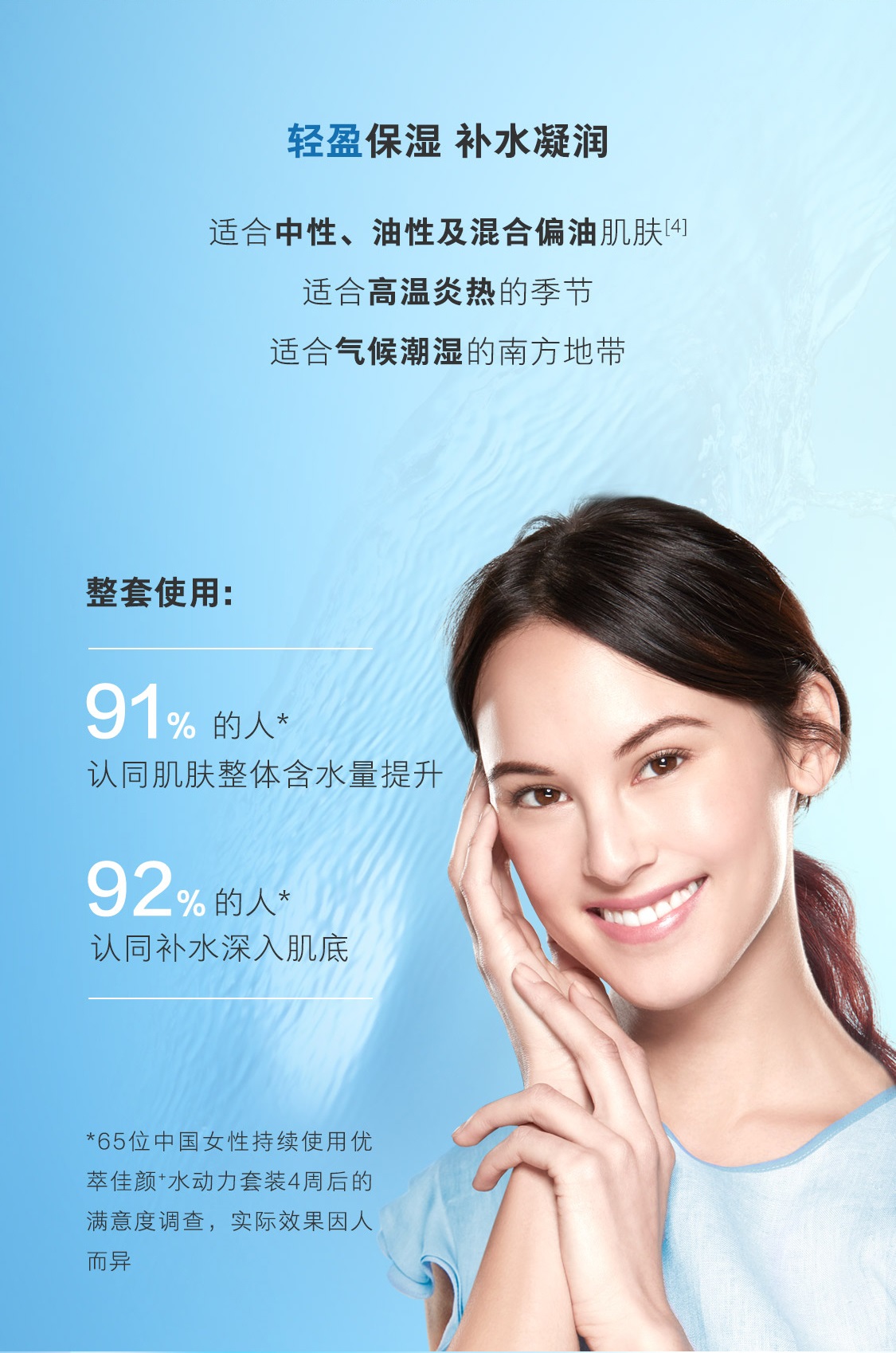 優萃佳顏+水動力清爽套裝