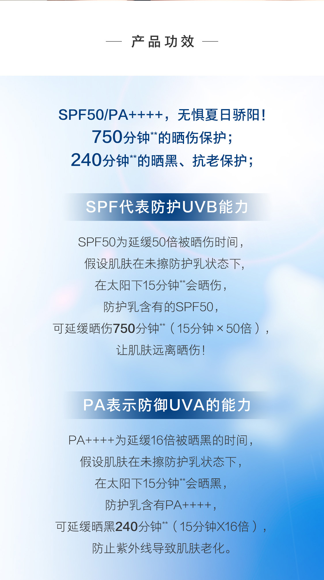 時之鑰多效輕盈防護乳SPF50/PA++++ 時之鑰多效輕盈防護乳SPF50/PA++++